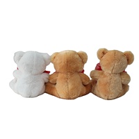 Oso de Peluche Suave de San Valentín con Corazón Rojo Personalizado para Mujeres y Niñas, Relleno de Algodón PP para el Día de la Madre