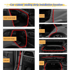 אטמי EPDM לרכב, אטם גומי לדלתות הרכב נגד התנגשויות, שירותי עיבוד וריתוך בהתאמה אישית - Product Image 3