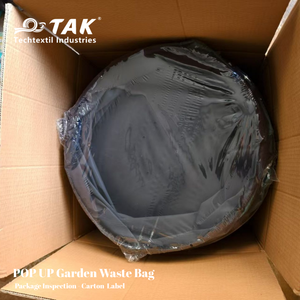 Tak ngoài trời ráp <span class=keywords><strong>Pop</strong></span> <span class=keywords><strong>Up</strong></span> 30 gallon cỏ và Lá Thùng rác có thể cho cắm trại tái chế và sân vườn - Product Image 4