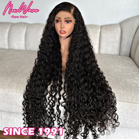 Perruques HD Lace Front 4x4 en cheveux humains indiens 100% vierges bruts doublement étirés, densité 250%, bouclés rebondissants, longs et rougeâtres, grade 11A