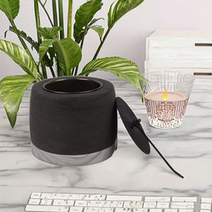 Внутреннее украшение для дома, цилиндр для рабочего стола, био-топливо, персональная горелка для журнального столика на этаноле, мини-бетонная портативная пожарная яма - Product Image 4