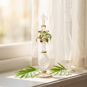 Palmier en verre égyptien soufflé à la main, décoré de pur or 18 carats par Pharaoh Glass - Product Image 1