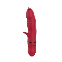 Leckender Dildo-Vibrator für Frauen G-Punkt Klitoris Anale Stimulation Erwachsenen-Spielzeug Silikon Weibliches Lust-Masturbationsgerät