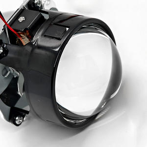 Minimalist 3 Inch Chromed LED Headlight <b>Projector</b> Lens Shrouds Angel Eyes Cover Adjustable 12V Automobile Assembly for Land - Product Image 3