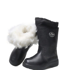 Snow Boots Unisex Adult Mid Heel Solid Color Warm <b>Wool</b> Lined Non Slip Winter Boot - Product Image 1
