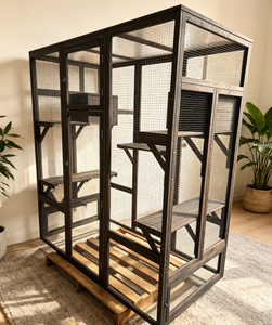 Casa para <span class=keywords><strong>Gatos</strong></span> de Madera Ecológica, Impermeable, de Varias Capas, para Exteriores, Casa Grande para Mascotas - Product Image 1
