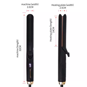 2025 Chất lượng cao chuyên nghiệp Nữ Điện phẳng sắt gốm phẳng sắt 2-in-1 tóc Curler với PTC LCD hiển thị - Product Image 5