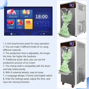 Máy làm kem 48L/H tự động thương mại, làm kem Ý, kem cứng, giá máy làm kem, máy làm kem bán - Product Image 2