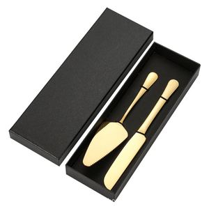 Stainless Steel Cake Knife and Spatula <b>Set</b> for Birthday Party Cake <b>Baking</b> Tool Bread Knife Pizza Spatula,cheese Cake Spatula - Product Image 3