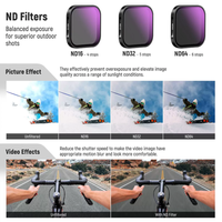 Kit de filtres NEEWER pour Insta360 ACE PRO, kit de filtres ND et CPL multicouches pour réduire les reflets, accessoire pour objectif de caméra d'action