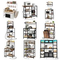 Étagère de boulanger en gros, compatible dropshipping, support pour micro-ondes, étagère de rangement de cuisine, support pour four pour l'organisation de la cuisine