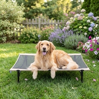 Lit de chien pliable moderne personnalisé en aluminium léger et respirant pour le camping, la plage et les parcs
