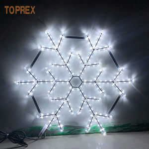 أضواء زخرفية على شكل ندف الثلج بتقنية LED ثنائية الأبعاد للاستخدام الخارجي، مقاومة للماء IP65، مناسبة للديكورات الداخلية والخارجية في عيد الميلاد - Product Image 4