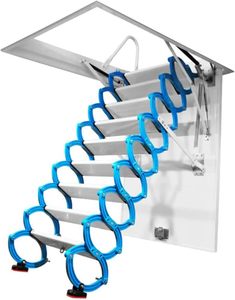 Système d'escalier escamotable pour grenier en parfait état, <span class=keywords><strong>trappe</strong></span> <span class=keywords><strong>de</strong></span> toit <span class=keywords><strong>coulissante</strong></span> pour les magasins <span class=keywords><strong>de</strong></span> détail, les hôtels et les usines <span class=keywords><strong>de</strong></span> fabrication - Product Image 1