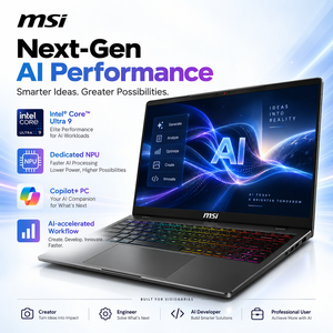 Portátil para juegos MSI Stealth 16 AI+ con Core Ultra 9, RTX 5070Ti, 32GB, 1TB, pantalla OLED QHD+ de 16 pulgadas y 240Hz, portátil de alto rendimiento, venta al por mayor. - Product Image 5