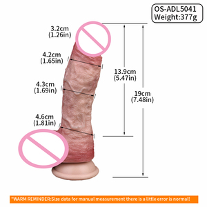 <span class=keywords><strong>Gode</strong></span> à <span class=keywords><strong>double</strong></span> couche en silicone simulé, jouet sexuel pour adultes de grande taille avec des veines surélevées et une ventouse - Product Image 6