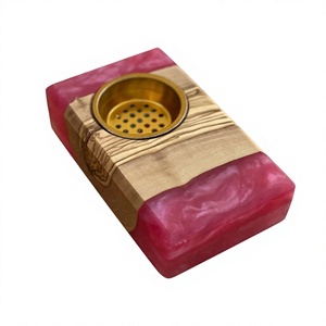 Sacred Dune Majesty Handmade Epoxy Resin and Acacia Wood Bukhoor Burner Artistic Oud Stand for Arabic <b>Home</b> Decor - Product Image 1