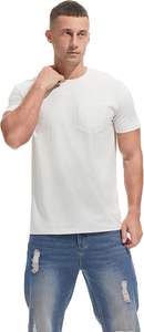 เสื้อยืดลำลองแขนสั้นสำหรับผู้ชายเสื้อยืดลำลองแขนสั้นทำจากผ้าฝ้ายเนื้อนุ่มเป็นพิเศษใส่ได้พอดีกับความเย็นแบบคลาสสิกน้ำหนักเบา - Product Image 4