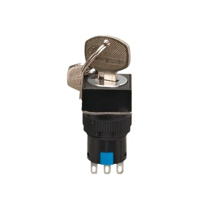 Interruptor selector de llave eléctrica, pulsador de retorno de resorte, XDL16-11YF - Product Image 2