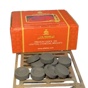 quick light 33m smokeless fruit round bbq hookah charcoal manufacturer