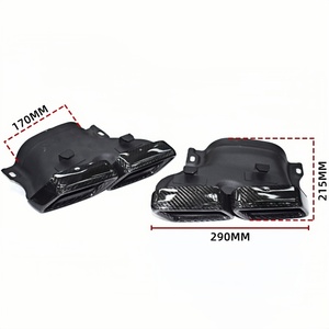 Embout arrière en fibre de carbone modifié AMG Scorpio AK pour Mercedes-Benz Classe C W205 <span class=keywords><strong>GLE</strong></span> Bouche carrée Accessoires extérieurs à quatre sorties - Product Image 3