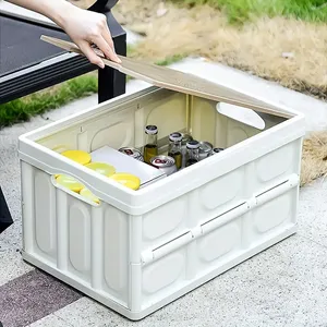 20L ngoài trời gấp hộp lưu trữ cắm trại ngoài trời lưu trữ hộp & thùng có thể gập lại hộp lưu trữ dễ dàng cài đặt PP nhựa - Product Image 3