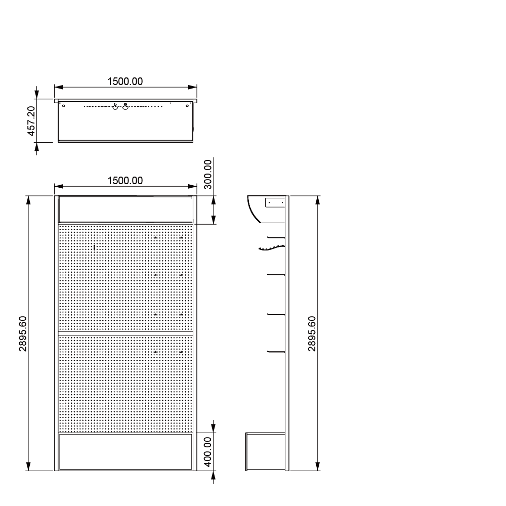 Showroom Display Clothes Display Racks and Stand for Boutique Metallic Clothing Display Stand Clothing Display Stand for Shop — view 6