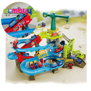 Construction électrique train de voiture de chemin de fer rotation escalade bricolage aventure piste jouet - Product Image 3