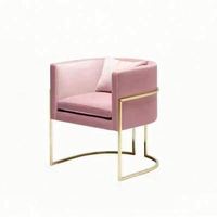 Fauteuil Moderne en Velours pour Salon, Style Nordique, Sillas Para, Chaise Simple, Fauteuil en Velours Doré, Chaise Art Déco