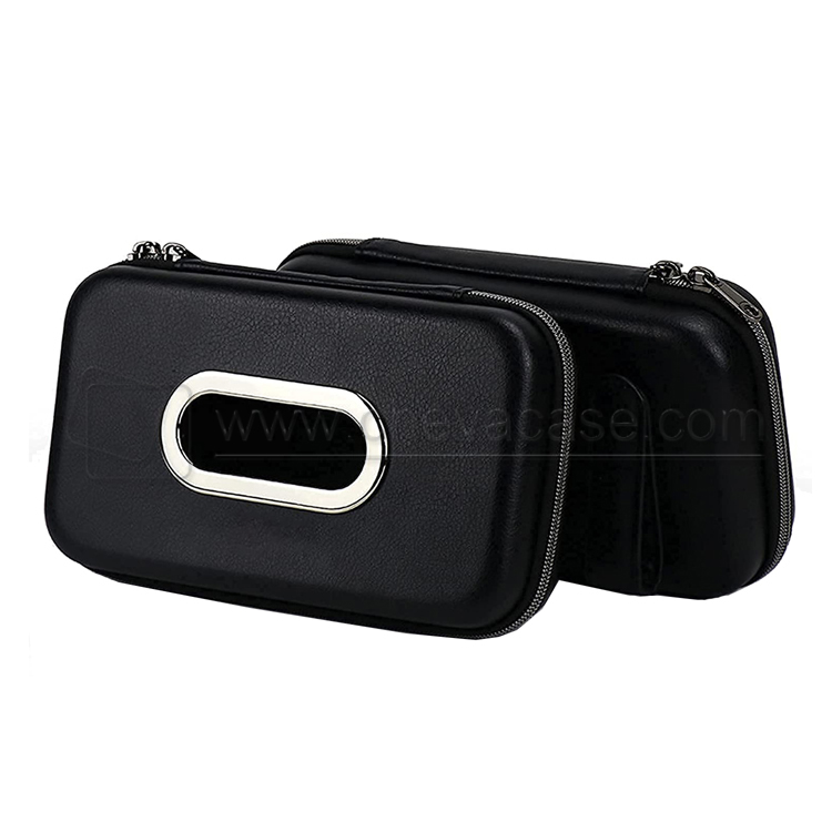 Porta fazzoletti per auto, clip per tovaglioli di carta sospesa, porta fazzoletti per parasole in pelle PU, nero | Leroy Merlin