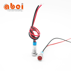 Abei 6 Mm <span class=keywords><strong>12V</strong></span> 6V IP67 Tín Hiệu Không Thấm Nước Đèn Kim Loại <span class=keywords><strong>LED</strong></span> Chỉ Số Đèn Với Dây - Product Image 5