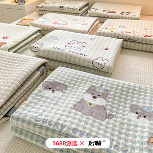ชุดผ้าปูที่นอนเย็นฮงชาง 3 ชิ้น ลายการ์ตูนปัก ระบายอากาศได้ดี สำหรับเด็ก - Product Image 3