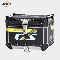Coffre arrière de moto MTLX 45L grande capacité, résistant aux chocs, en aluminium, avec base à dégagement rapide pour la conduite quotidienne