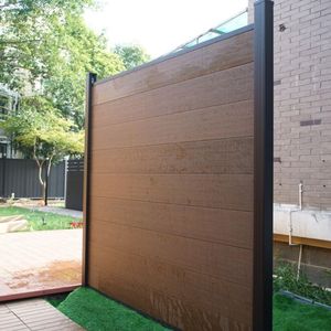 ABD'den Hemen Teslim Sıcak Fırsat Alüminyum Alaşımlı 6 Feet Ahşap Plastik Kompozit Bahçe Çit Panelleri Gizlilik İçin Ev Balkonları ve Evler - Product Image 3