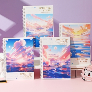 Cute Girl Heart B5 Hand Ledger studente per bambini Hand Ledger Material Book Cartoon Notebook Girls' High Beauty Diary Book - Product Image 4