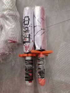 7 Estilos de Paraguas Plegable con Forma de Espada de Anime, Kimetsu No Yaiba, Kamado Tanjirou, Accesorio de Cosplay de Verano, para Comic Con - Product Image 3