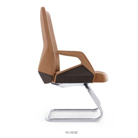 Chaise de direction de luxe en cuir véritable Design ergonomique adapté aux patrons Support de dossier haut Chaise de bureau à hauteur réglable