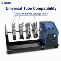 Mixer Tabung Digital LCD MX-RL-pro Grosir, Pengaduk Goyang dengan Kecepatan Variabel 10-70rpm untuk Penggunaan Laboratorium Klinis dan Rumah Sakit