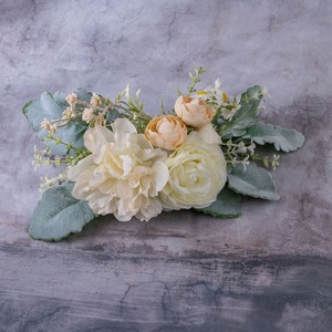Bouquet mural de fleurs artificielles CallaFloral avec roses pour la décoration intérieure, accessoires de mariage, tissu tissé en plastique CF01439 - Product Image 3