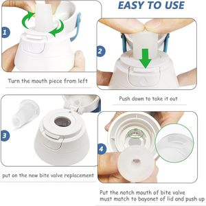 Embout buccal en silicone pour bouteille filtrante <span class=keywords><strong>Brita</strong></span> Bieland, accessoires écologiques, <span class=keywords><strong>couleur</strong></span> personnalisée - Product Image 6