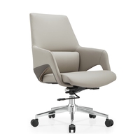 Chaise moderne de réunion de bureau en cuir blanc Mobilier modulaire bon marché Mobil pour visiteurs à vendre en maille PU et métal