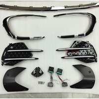 Compatible avec Mercedes-Benz Vito V300 W448 2024 : Kit de modification pour pare-chocs avant, cadre de feux antibrouillard lumineux AMG, sourcils de phares, grille AMG et sorties d'air