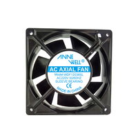 Ventilateur axial WDF 12038mm, ventilateur de refroidissement par air, 220V, 4 pouces, AC 12038, 7 pales en plastique, 0,06A, 36DBA, ventilateur de signalisation numérique économe en énergie et silencieux