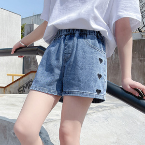 Estate bambini Jeans ragazze a vita media Denim Shorts bambine graziosi <span class=keywords><strong>pantaloni</strong></span> <span class=keywords><strong>corti</strong></span> <span class=keywords><strong>da</strong></span> bambino <span class=keywords><strong>pantaloni</strong></span> Casual - Product Image 4