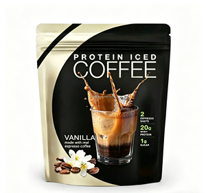 Poudre de café protéiné glacé 20g de protéines par portion Santé Détox par WONFATEA - Product Image 2