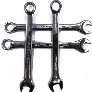 렌치 롤업 파우치가있는 20 개 제기 패널 메트릭 콤비네이션 렌치 세트, 블랙 스패너 렌치 세트 - Product Image 2