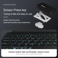 Casing Keyboard Magnetic TrackPad untuk Samsung Galaxy Tab S6 Lite 11 S7 TouchPad Keyboard untuk Samsung Tab A8 A7 A10.1 10.5 Cover