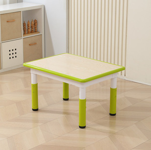 Ensemble table et chaise carrée réglable en hauteur pour enfants, sièges de bureau pour tout-petits, idéal pour l'école, la maternelle, la chambre et l'atelier - Product Image 5