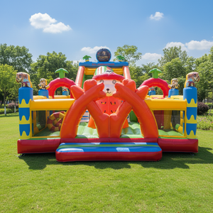 Château gonflable BEILEQI, structure de jeu pour enfants en PVC, grande taille, pour extérieur, jardin, loisirs et fêtes - Product Image 1