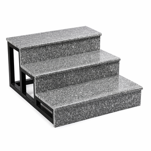 Escalones de Granito 18x300x1000 Gris Rosado Natural, Peldaños Pulidos con Superficie Tratada Térmicamente, Duraderos para Interiores y Exteriores - Product Image 2
